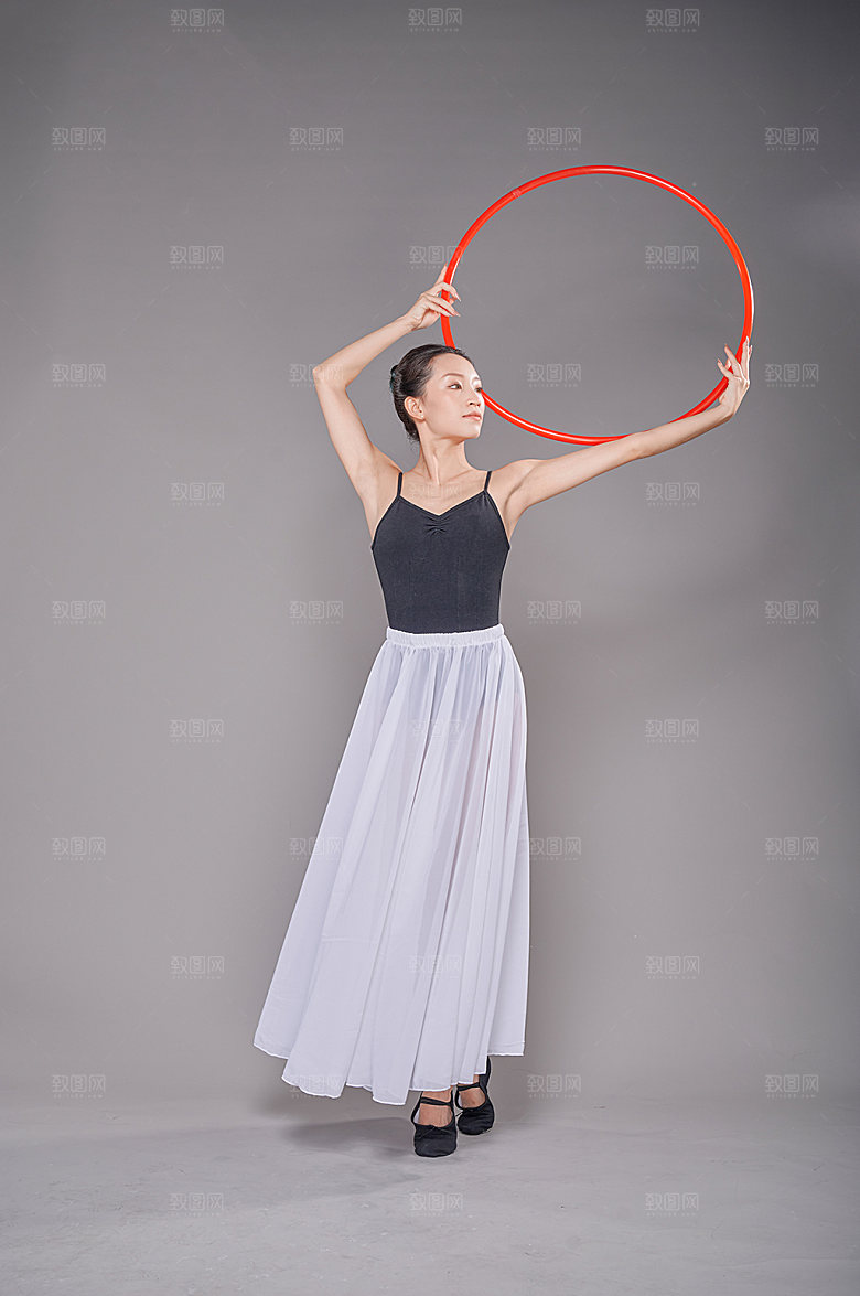典雅艺术体操人物舞蹈摄影图片