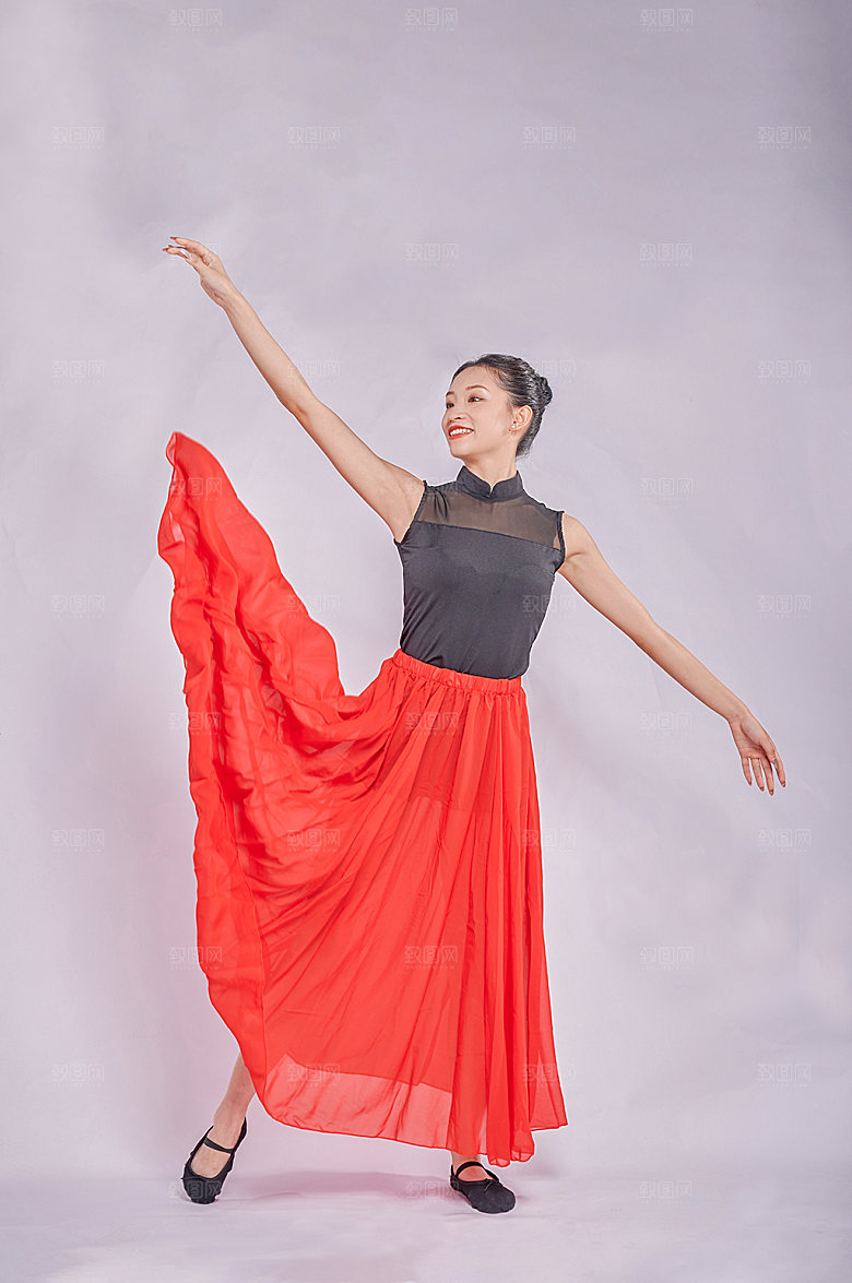唯美现代舞蹈跳舞人物摄影图片