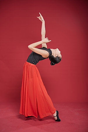 优美体操舞蹈跳舞人物摄影图片