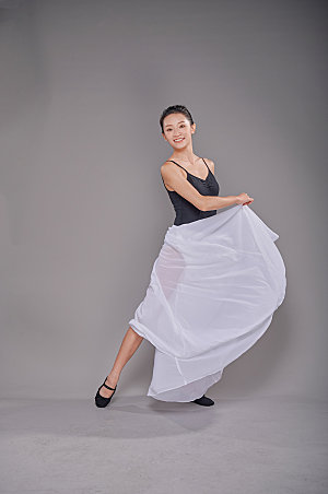 优雅现代舞舞蹈女性人物摄影图片