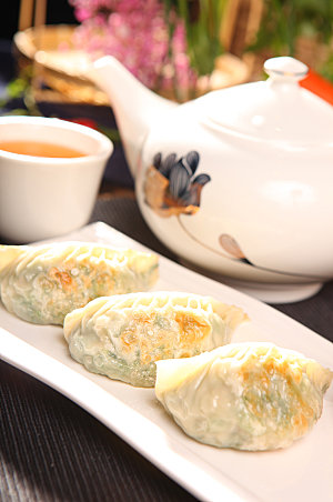 早茶饺子小吃美食菜品摄影图片