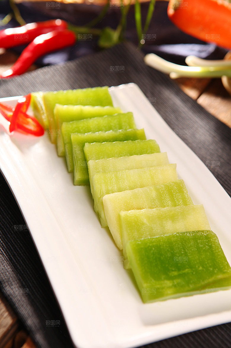 美味菜品鲜莴笋火锅美食菜品摄影图
