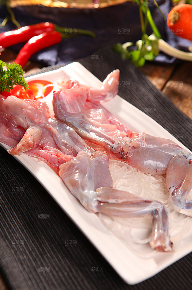 开胃牛蛙火锅美食菜品摄影图片