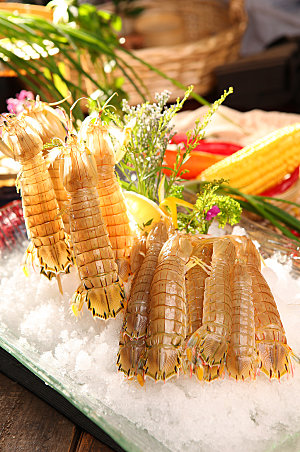 虾皮皮虾火锅美食菜品摄影图片