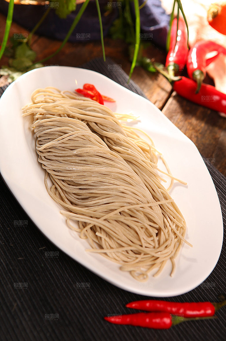 美味手工粗粮面美食菜品摄影图片
