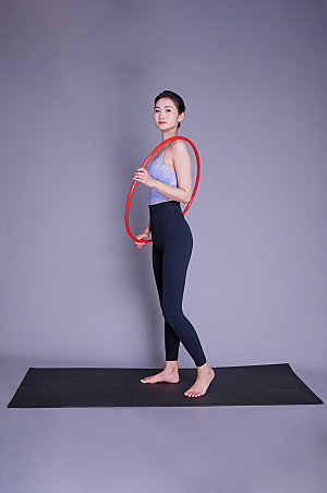 商用瘦身瑜伽锻炼健身美女人物摄影图