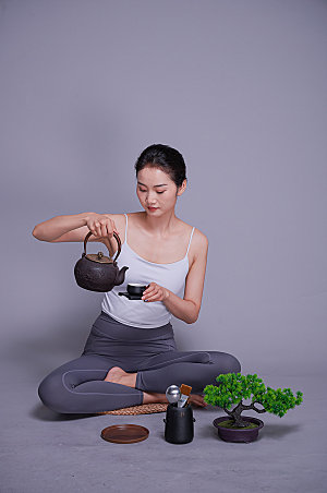商用茶文化品茶绿茶茶道摄影图片