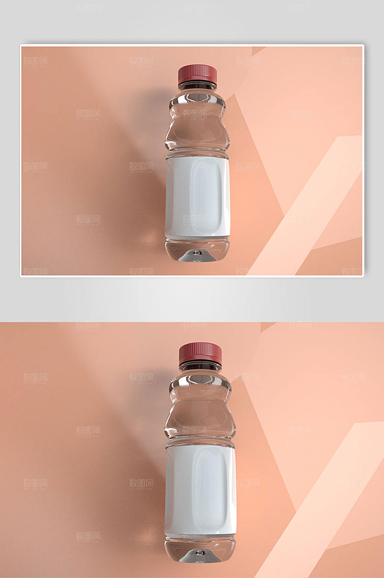 高端C4D饮料易拉罐模型样机