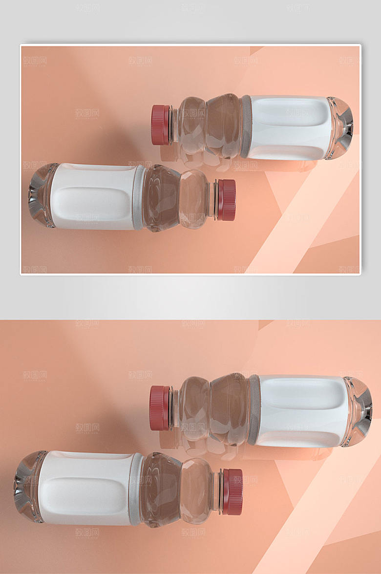 大气易拉罐模型C4D精美样机