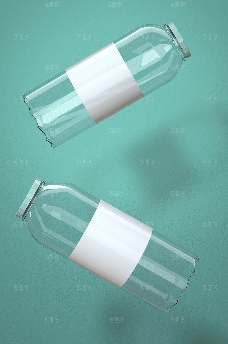 高端极简饮料易拉罐C4D模型样机