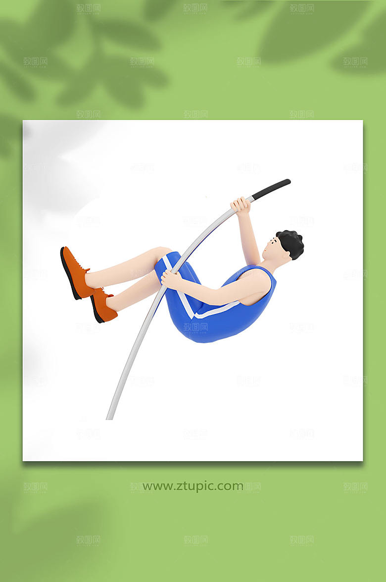 运动C4D模型3D立体PNG免抠元素