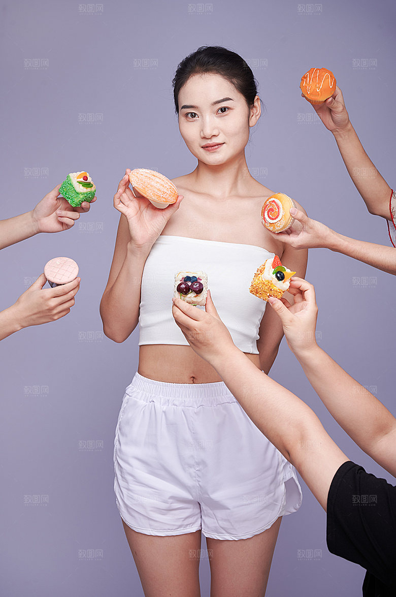 商业美体瘦身减肥人物摄影图片
