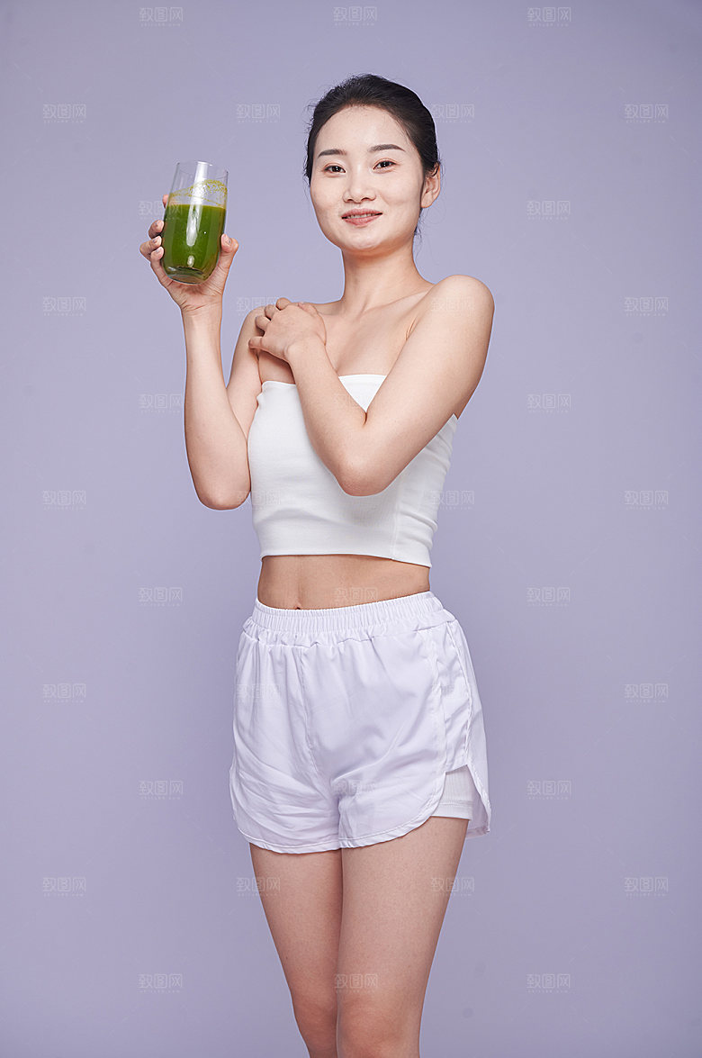瘦身美女人物减肥健康摄影图片