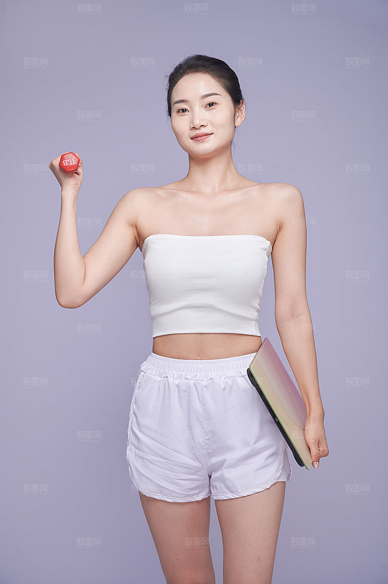 高端瘦身健康减肥人物摄影图片