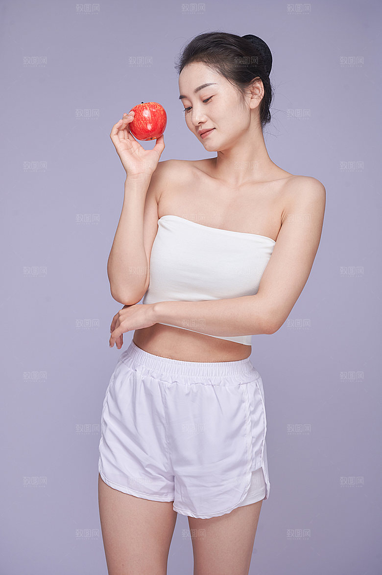 高端瘦身健康减肥人物摄影图片