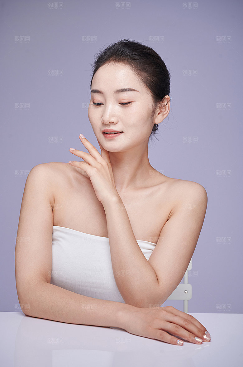 高级感美容美妆人物摄影图片