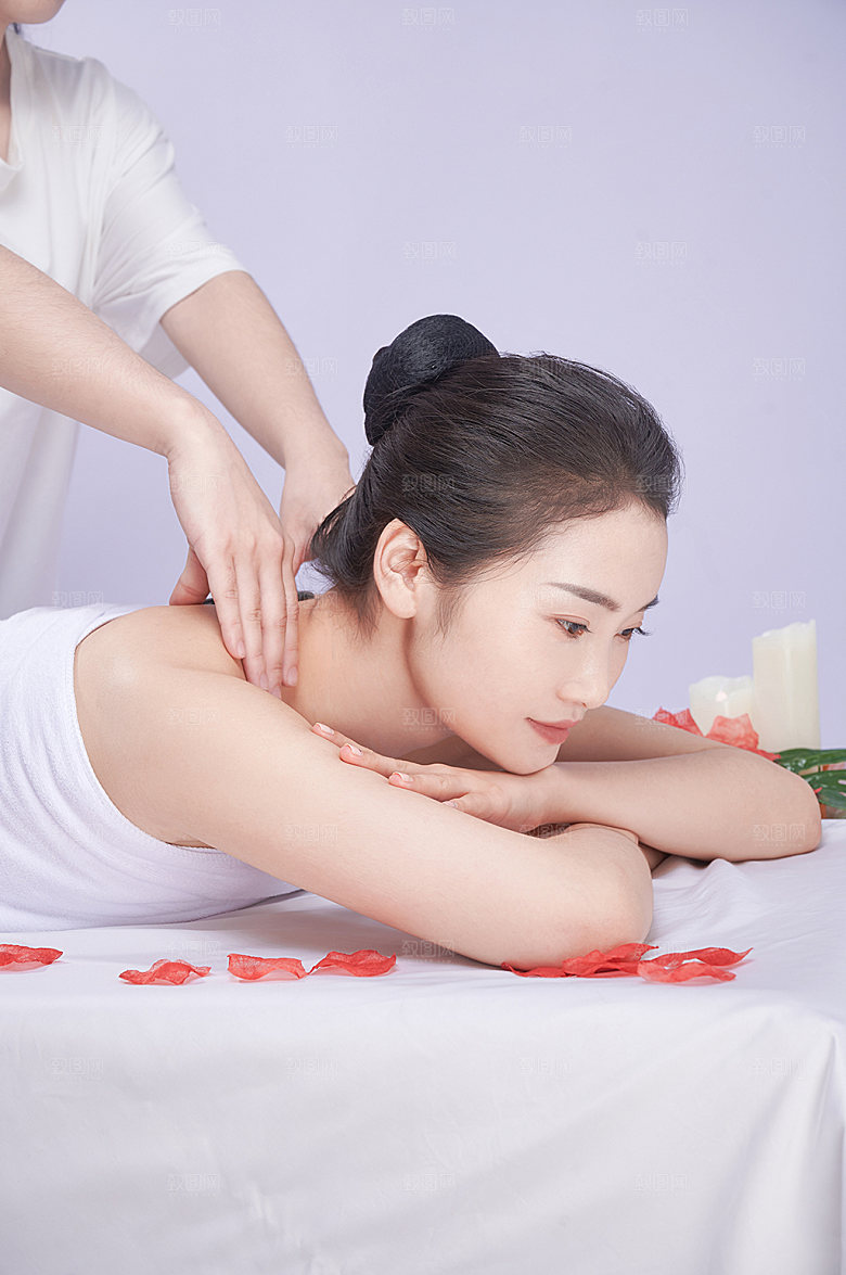 女性美容美体养生SPA人物精修摄影图片