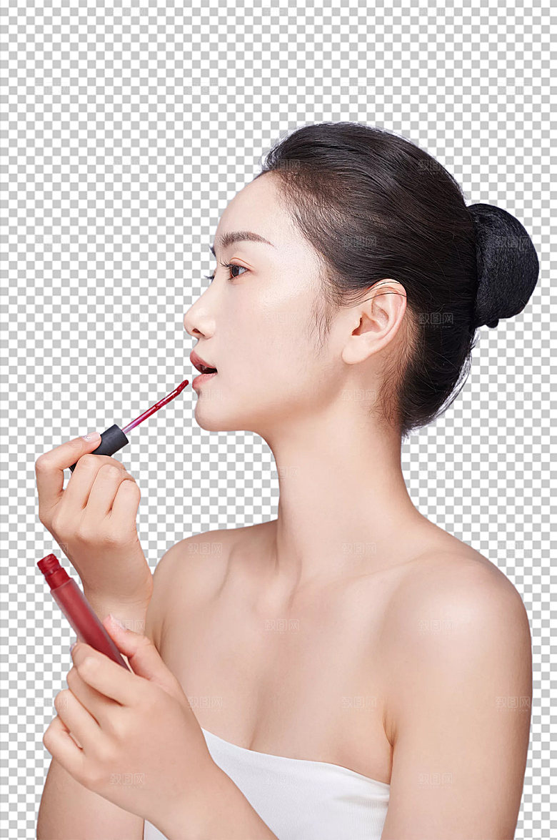 魅力女性护肤美容美妆PNG免抠摄影图片