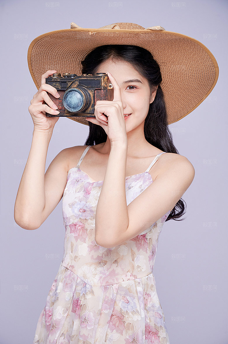 拍照女生创意情侣人物现代摄影图片