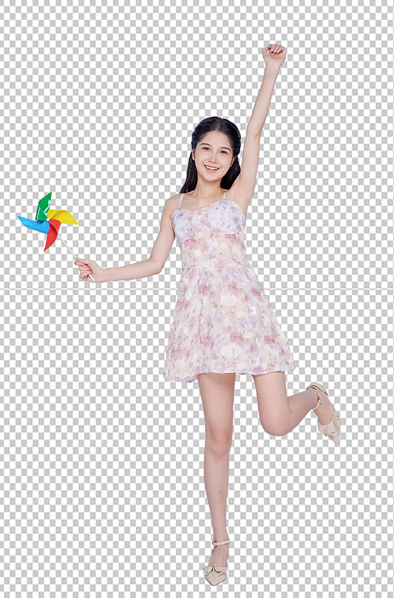 可爱女生青春创意免抠PNG摄影图片