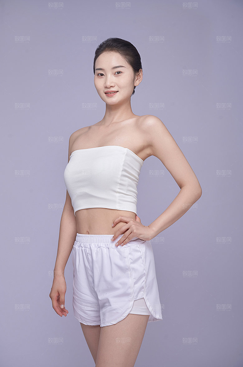 瘦身美体女性减肥人物精修摄影