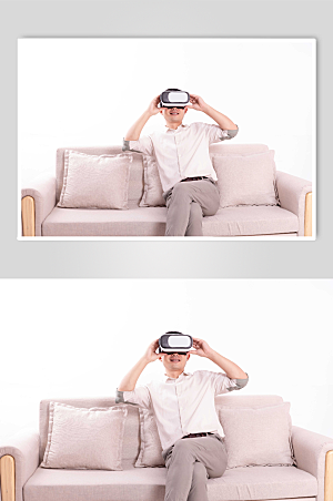 智能商务男士VR虚拟人物摄影图