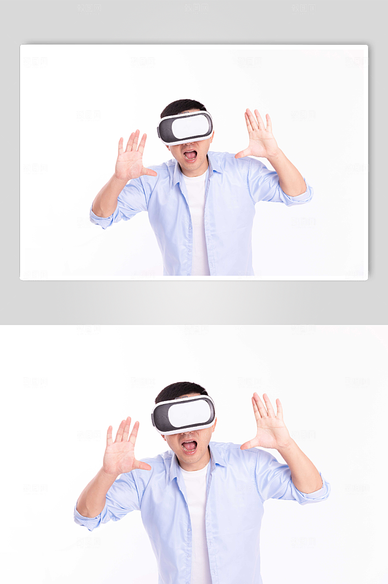 酷帅商务男士VR虚拟人物摄影图