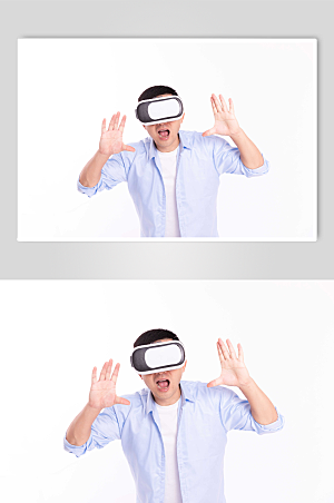 酷帅商务男士VR虚拟人物摄影图