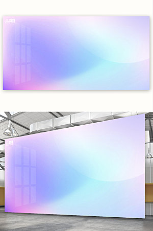 紫色元素展板免抠背景原创图片