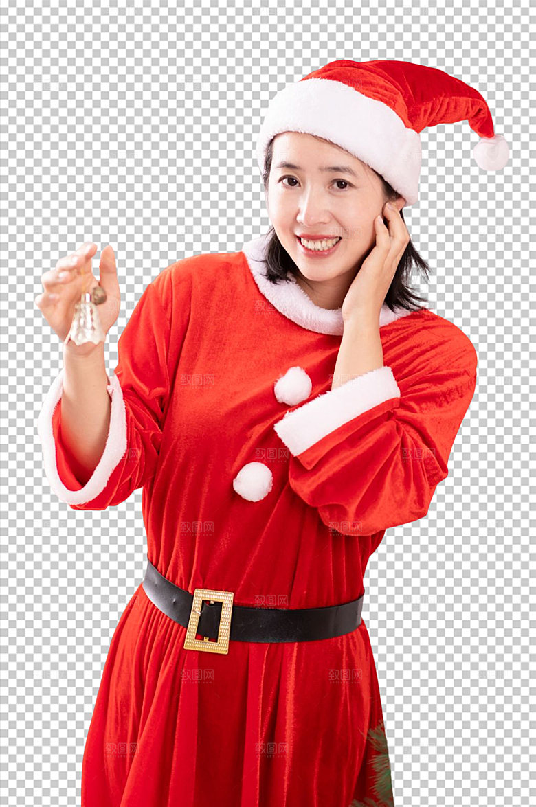 圣诞节女生免抠PNG高清摄影图片