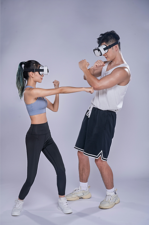 大气VR眼镜格斗运动精修摄影图片