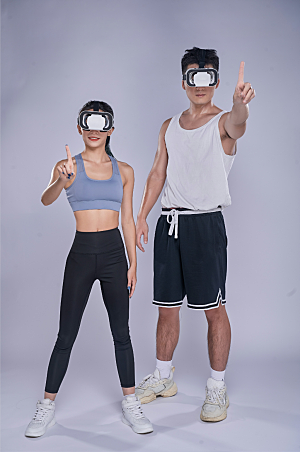时尚VR眼镜格斗运动精修摄影图片