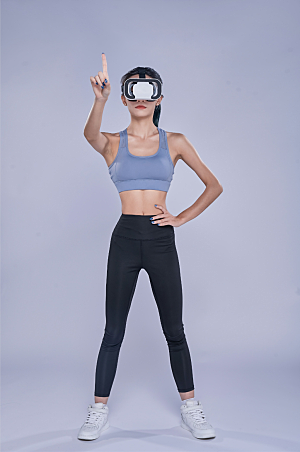 简约VR眼镜格斗运动摄影图片