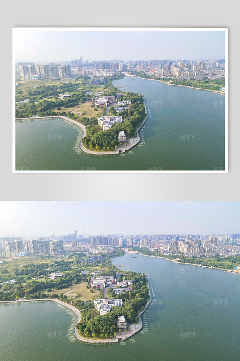 大气岳阳城市风光航拍原创摄影图