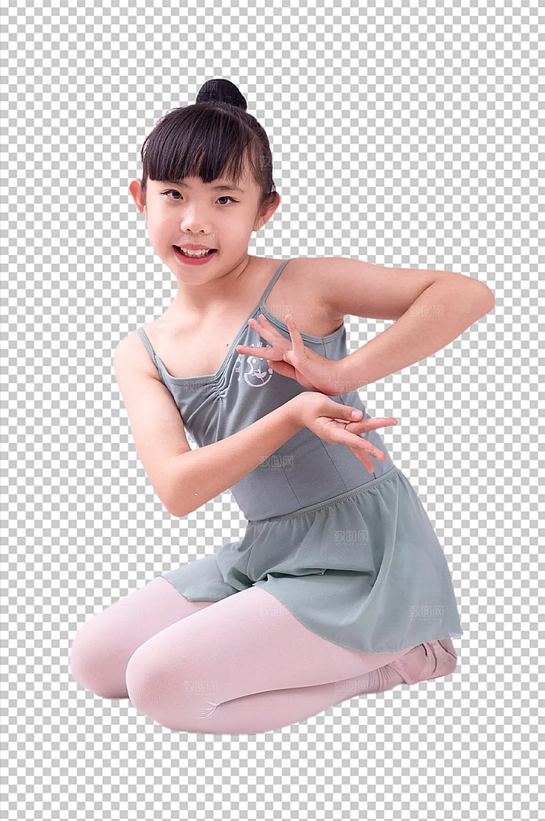 简洁舞蹈元素女生创意PNG免抠元素