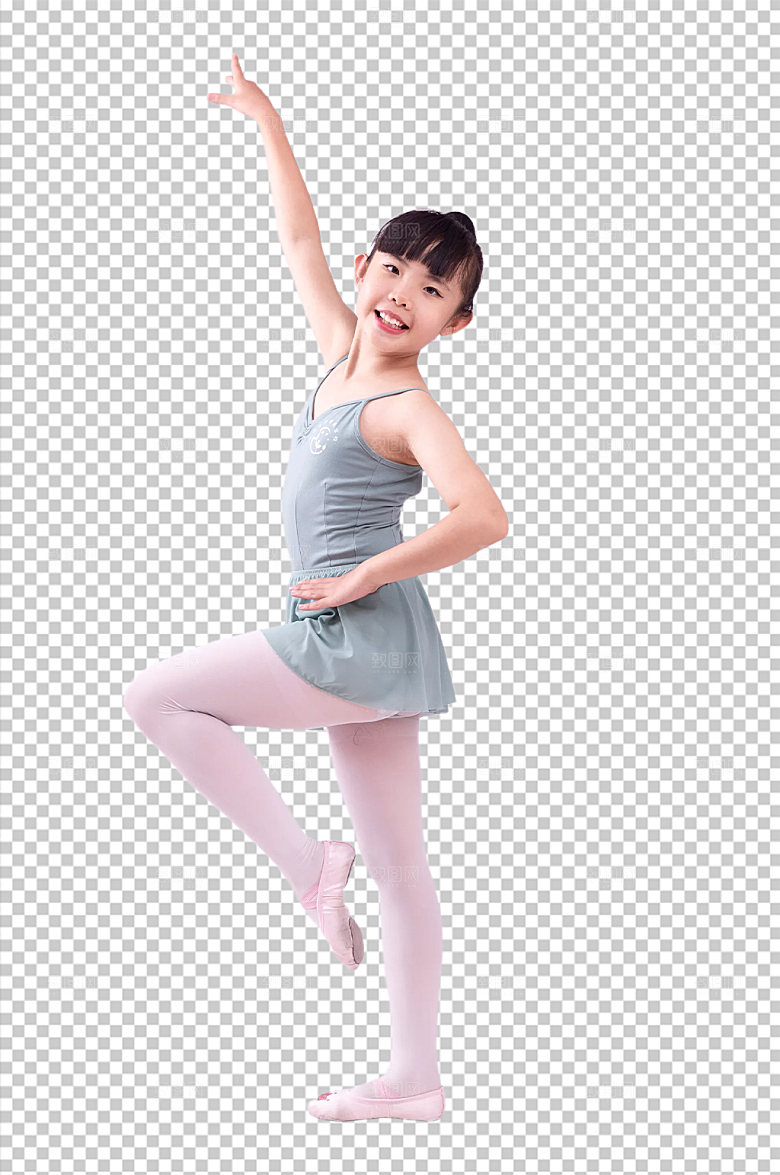 大气跳舞小女孩原创免抠PNG元素