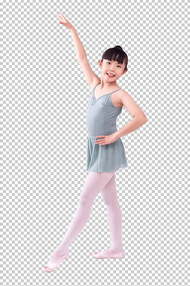 站立的小女孩舞蹈元素女生摄影图片