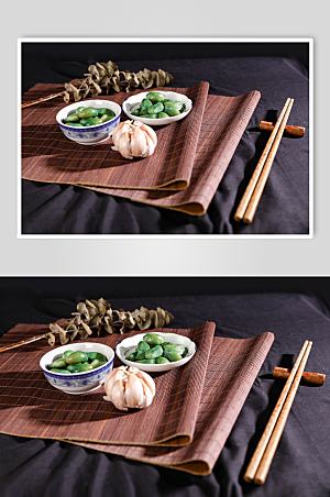 大气腊八蒜传统美食创意摄影图片