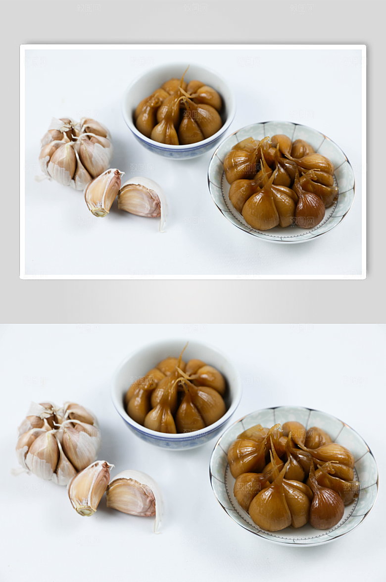 简洁腊八蒜传统美食精美摄影图片