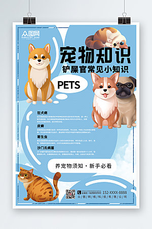 卡通宠物疾病科普海报设计