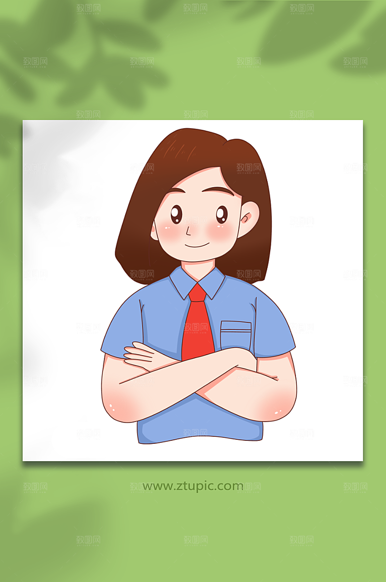严肃法官律师人物元素插画
