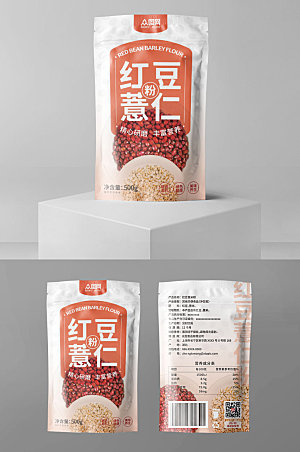 创意红豆薏米粉袋装包装