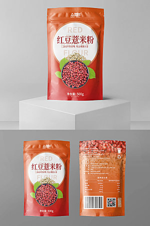 美味创意红豆薏米粉袋装包装