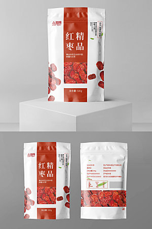 营养美味红枣包装袋设计