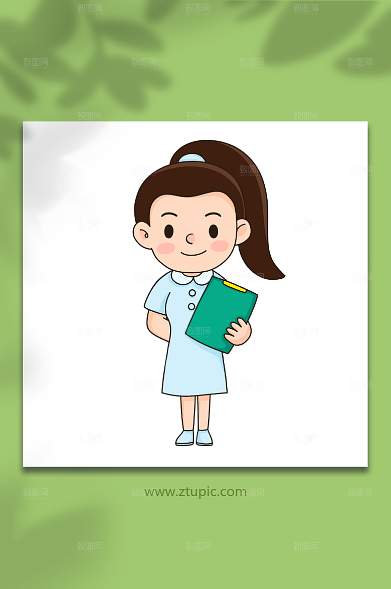 急诊医生医护人物元素插画