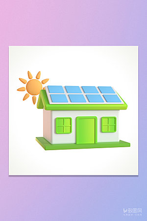 C4D绿色环保太阳能