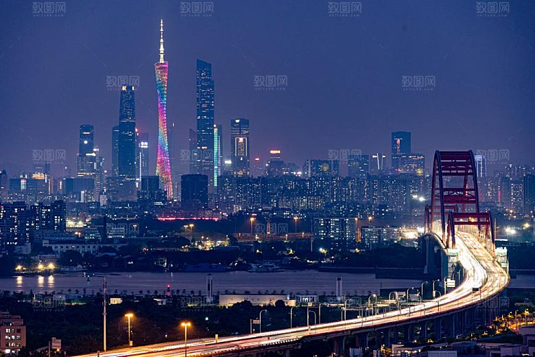 广州地标大桥城市