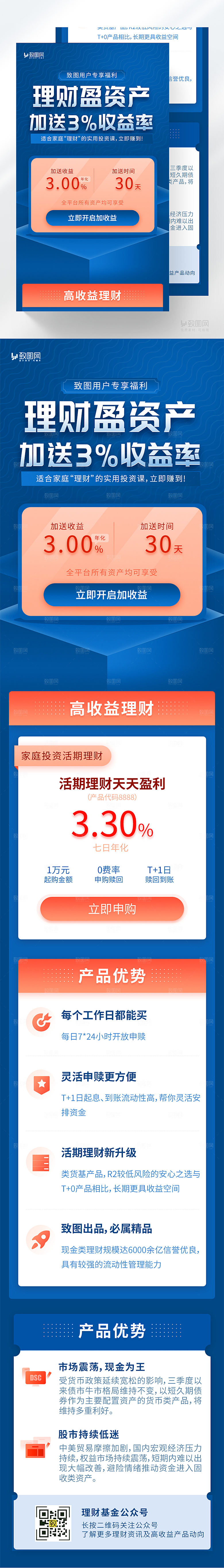 基金理财知识H5长图