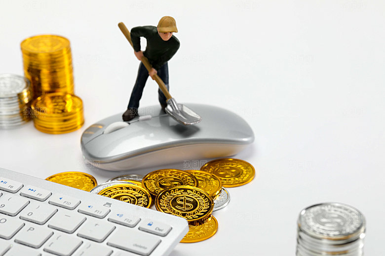 金融民工投资摄影图