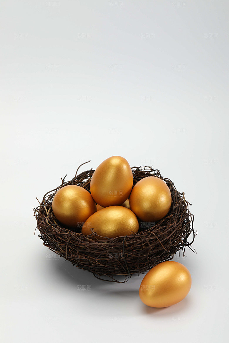 金蛋金融理财摄影图